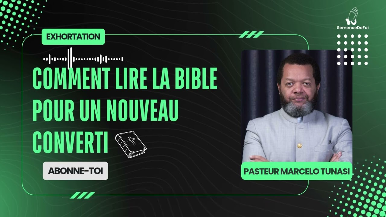 Comment lire la Bible pour un nouveau converti ‐ Pasteur Marcelo Tunasi#motivation #chr #duo