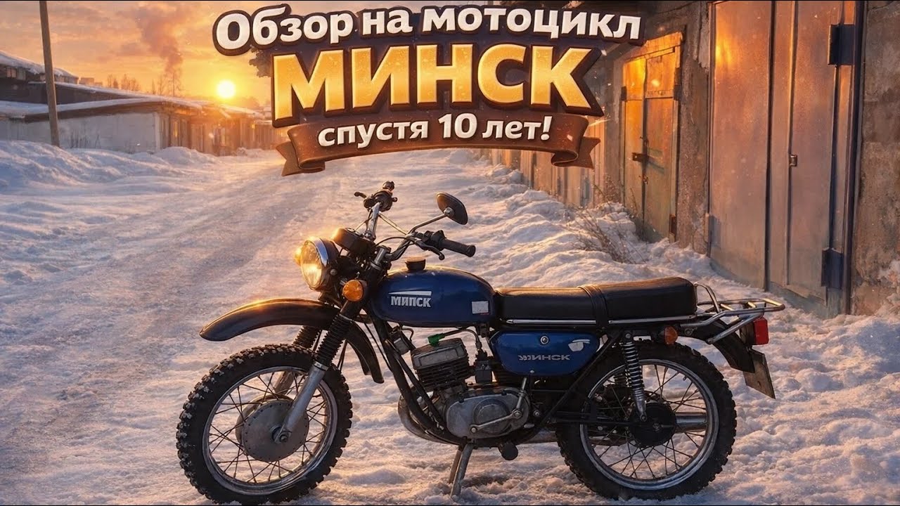 обзор на мотоцикл МИНСК спустя 10 лет!