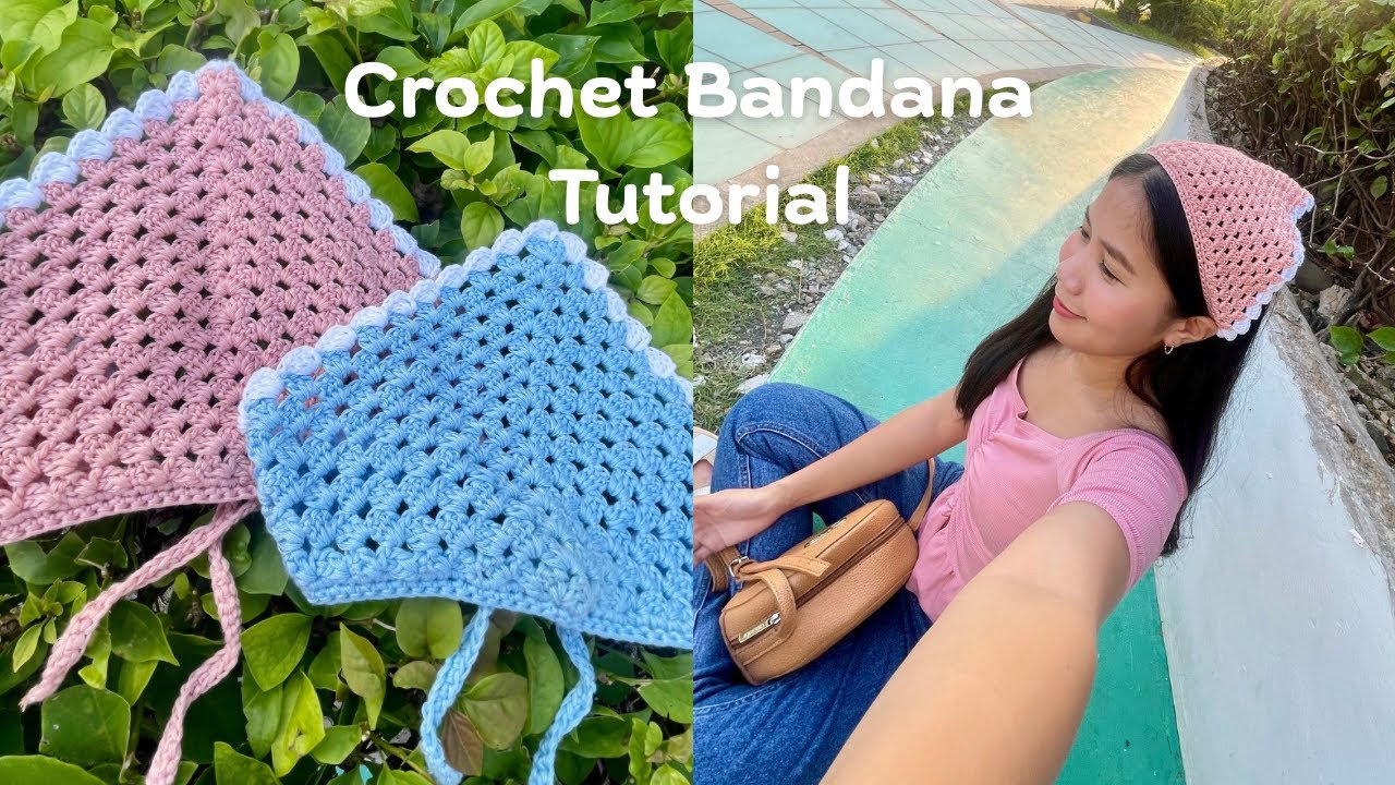 Crochet Bandana Tutorial | Easy Crochet Bandana | Crochet by Marnel