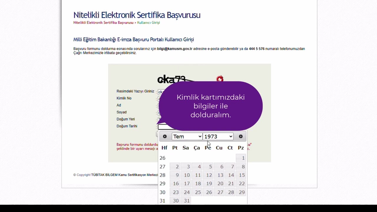 İmza (NES) Kart Başvuru İşlemi