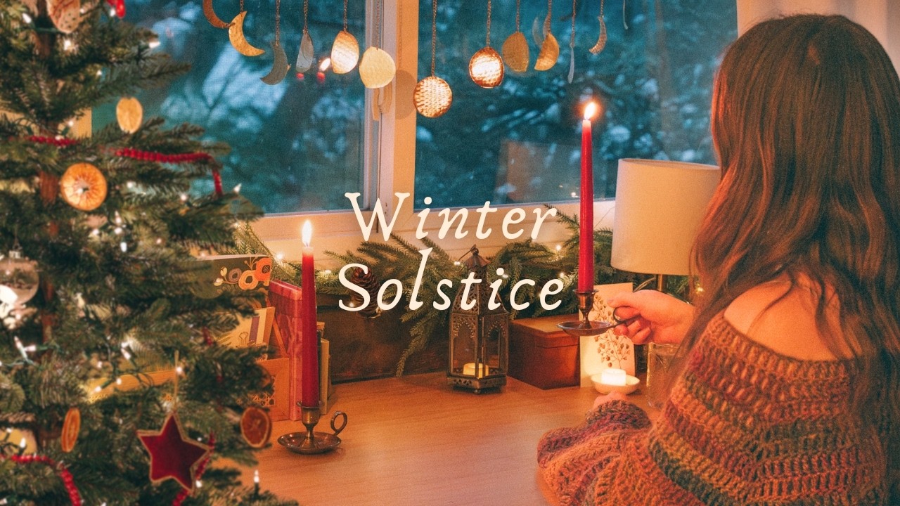 Celebrating the Winter Solstice & A Cozy Snow Day 🌨️ Silent Vlog