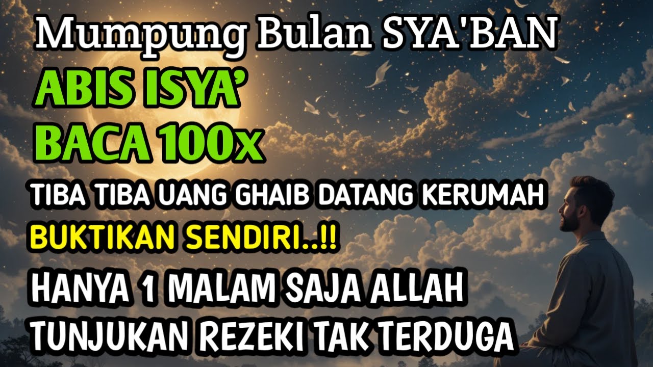 JANGAN NEKAT, Abis Isya' Baca Dzikir Pendek Ini 100x !! Allah Tunjukan Rezeki Tak Disangka Sangka