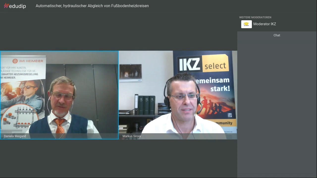 Webinar: Automatischer, hydraulischer Abgleich von Fußbodenheizkreisen
