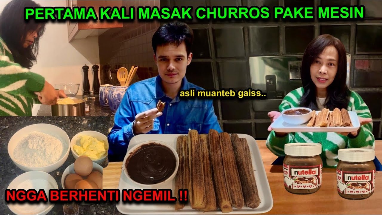 HADIAH SPESIAL DARI ANAK LANANG LANGSUNG BIKIN CHURROS SAUS NUTTELA