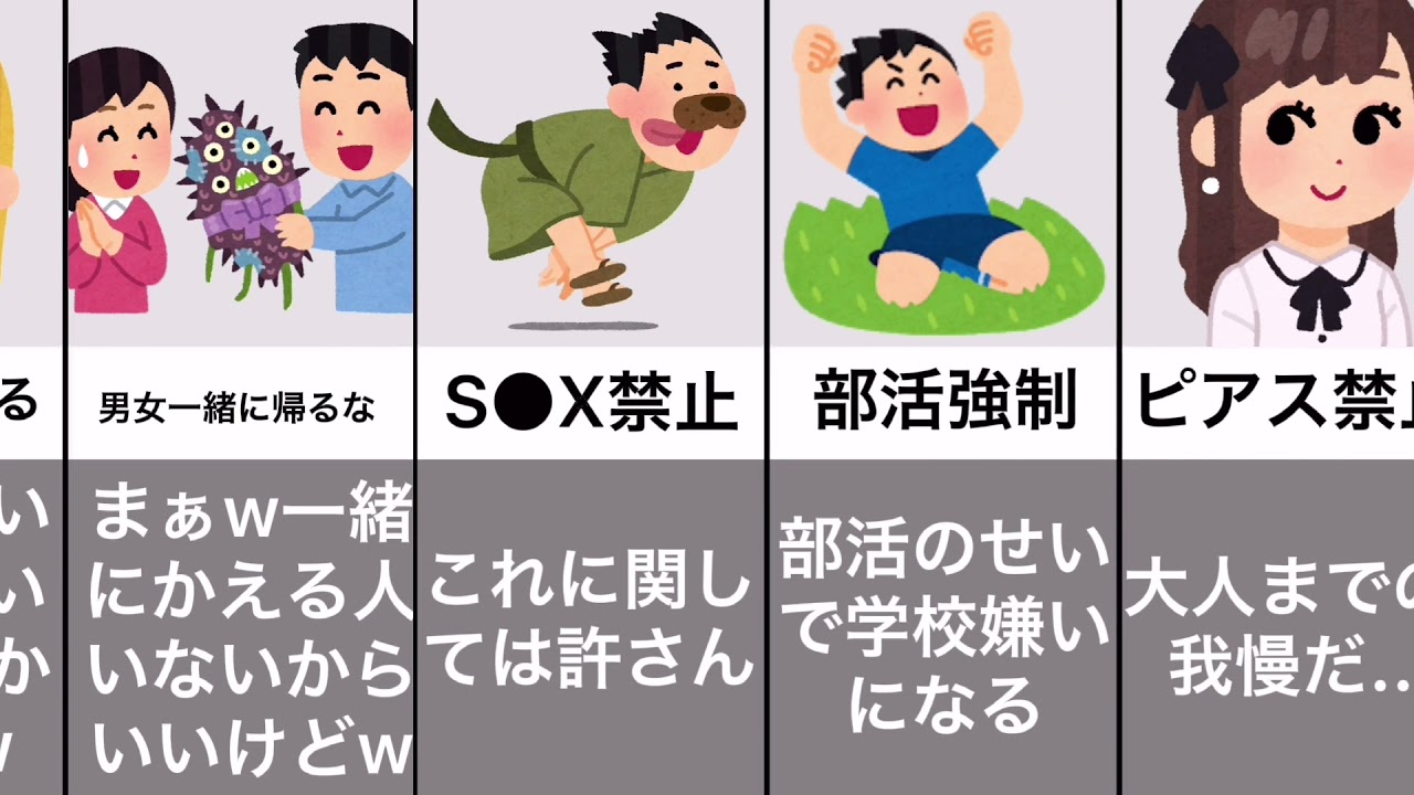 学校の理不尽な校則10選