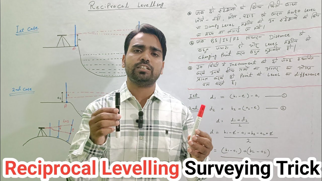 Reciprocal Levelling 🔥 Method of Levelling | Levelling in Civil Engineering | Auto Level Surveying💯