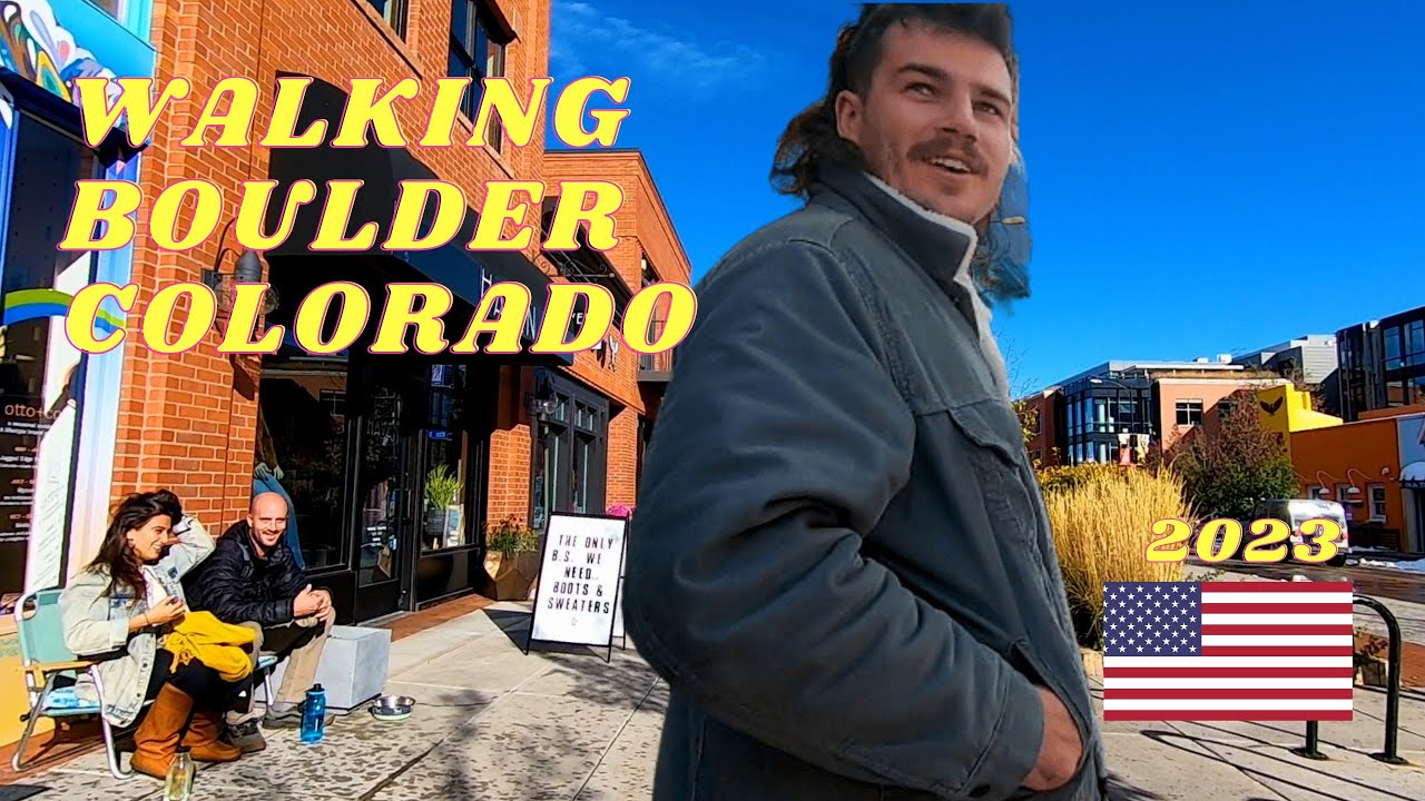 Walking ** BOULDER ** Downtown Colorado !!! 4K Walking Tour BOULDER Colorado USA 2023