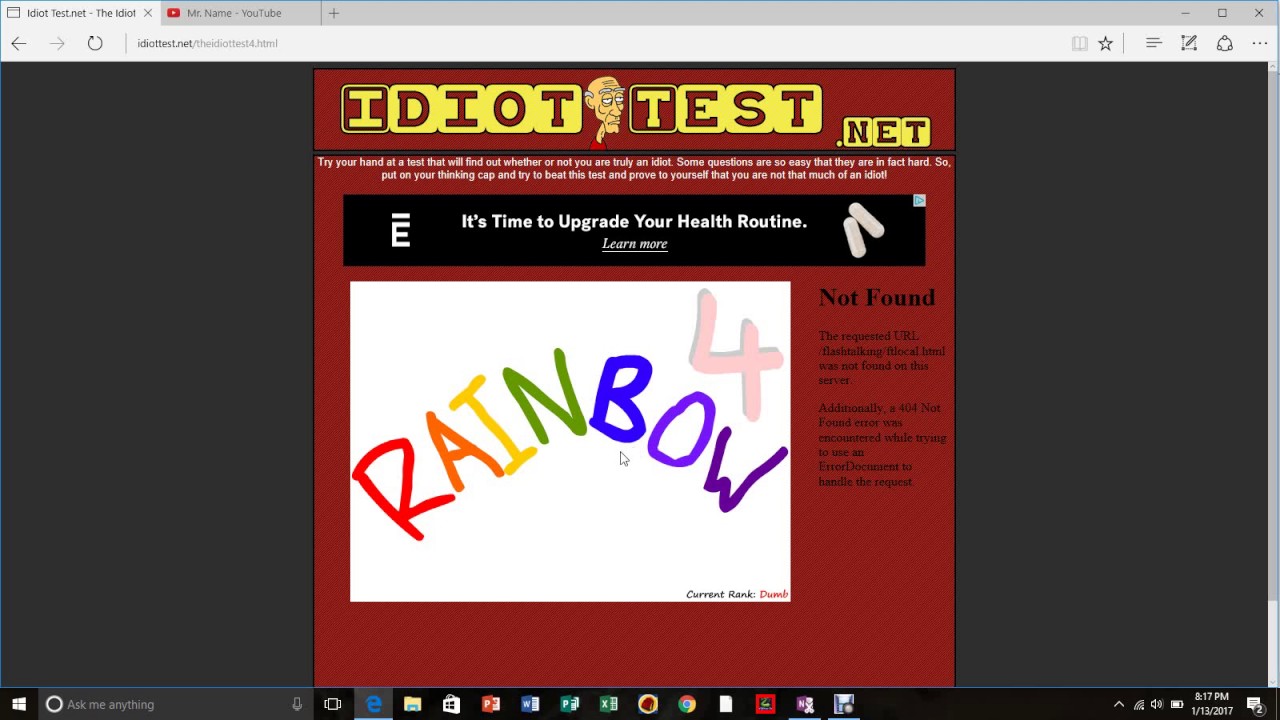 The Idiot Test #4  MATHEMATICAL MONKEY?!?!