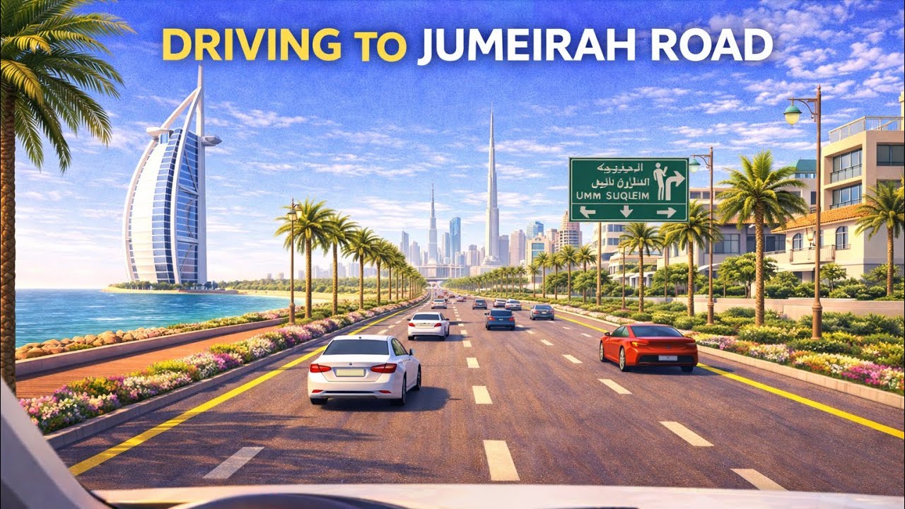 Drive to Jumeirah road @loveindubai 
