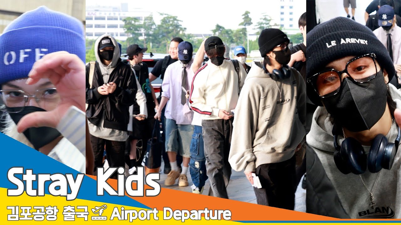 [4K] 스트레이키즈, 아직 한발 남은 '심쿵' 하트❤️ (출국)✈️'Stray Kids' Airport Departure 2024.6.7 Newsen