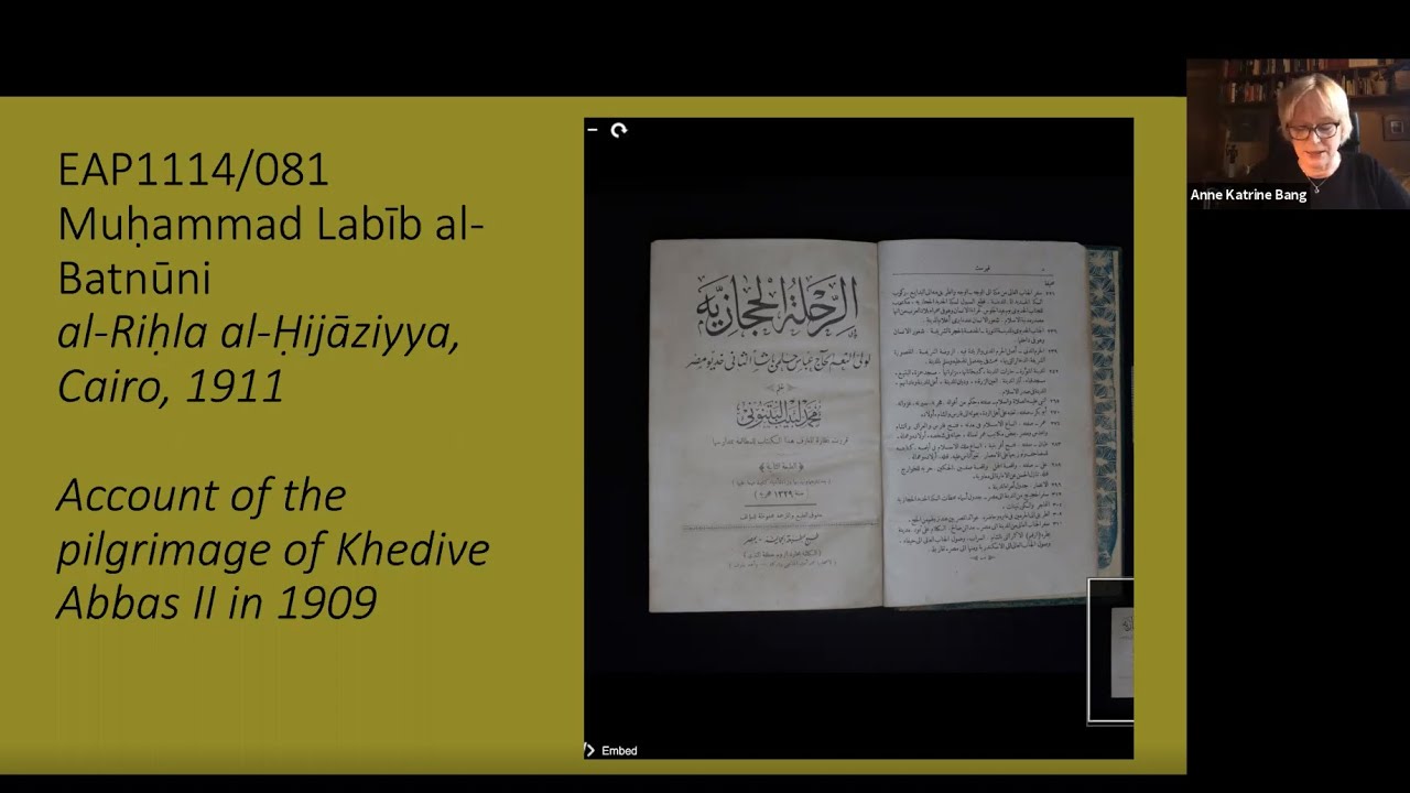 Esoteric authority and Sufi networks of the hajj. East African hajj accounts, 1898-1951 – Anne Bang