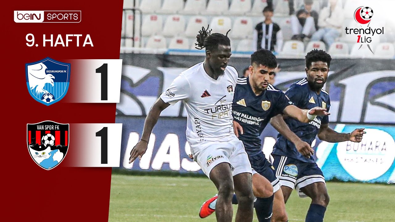 Erzurumspor (1-1) Vanspor | 9. Hafta Maç ÖZETİ | Trendyol 1. Lig - 2025/26