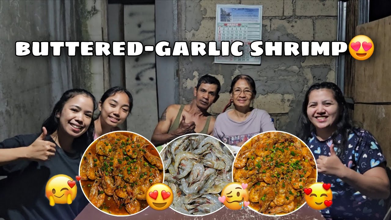Buttered-Garlic Shrimp para sa Hapunan🥰 | Masarap ang Kainan😍