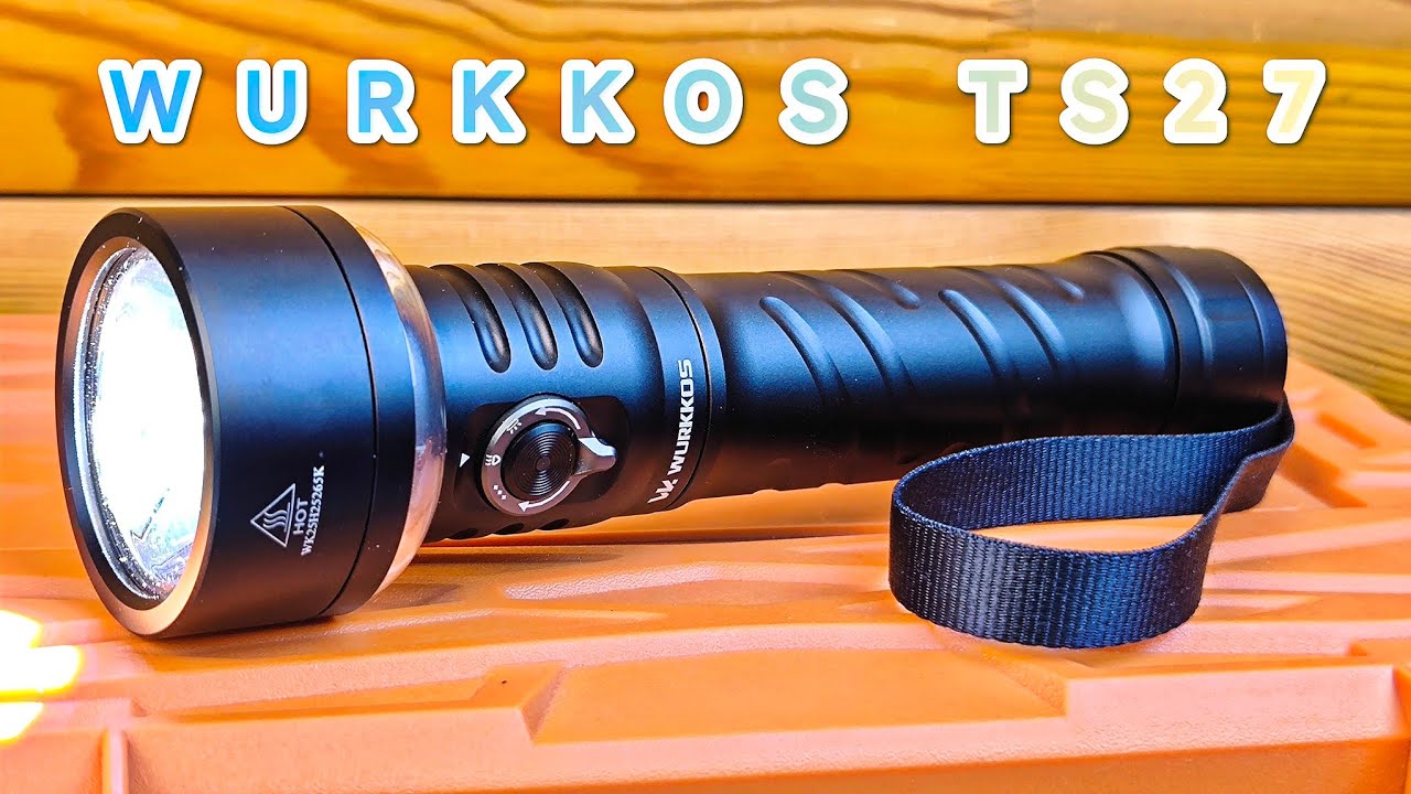 WURKKOS TS27 Ручной аккумуляторный многофункциональный дальнобойный фонарь  с RGB режимами