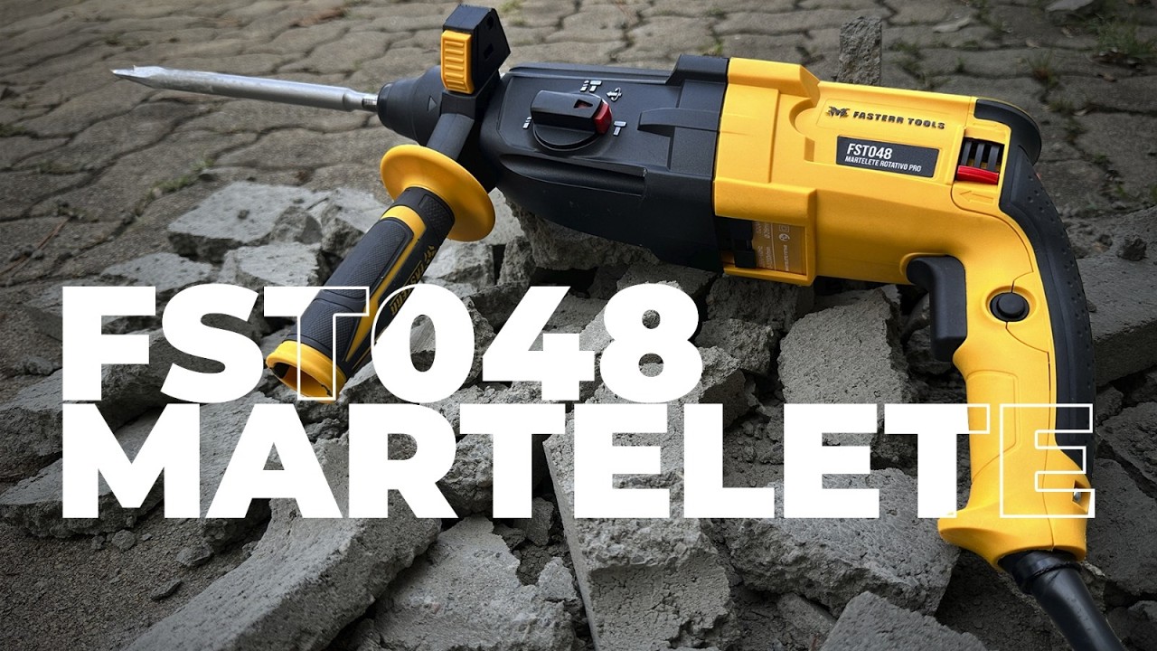 Potência e Versatilidade para Obras | MARTELETE ROMPEDOR SDS PLUS | FST048 | FASTERR TOOLS