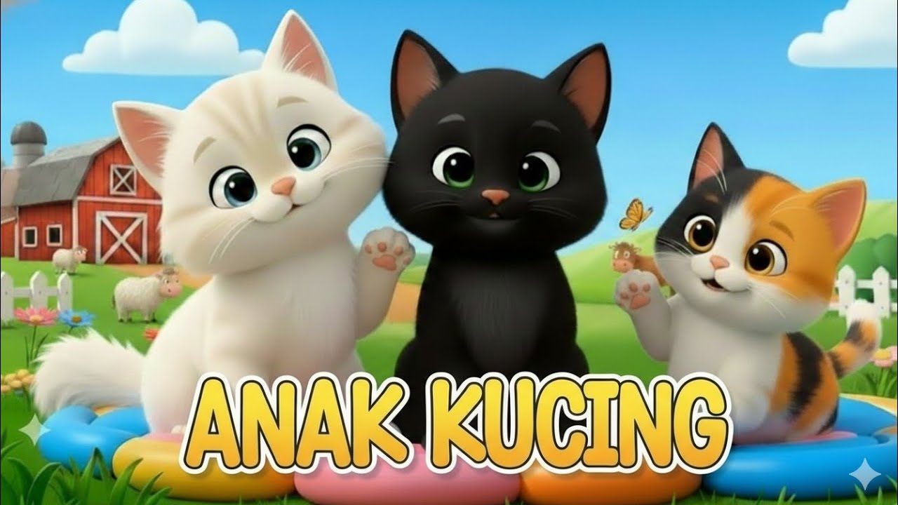 LAGU ANAK 🇮🇩 ANAK KUCING MEONG MEONG - KITTEN SONG - LAGU ANAK BALITA TERLARIS