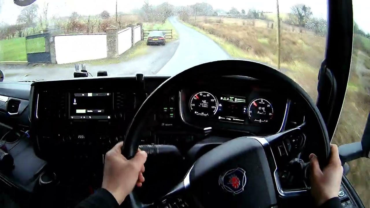 POV Driving Scania S On County Roads.#driving #trucking #truck driving simulator in real life #POV 