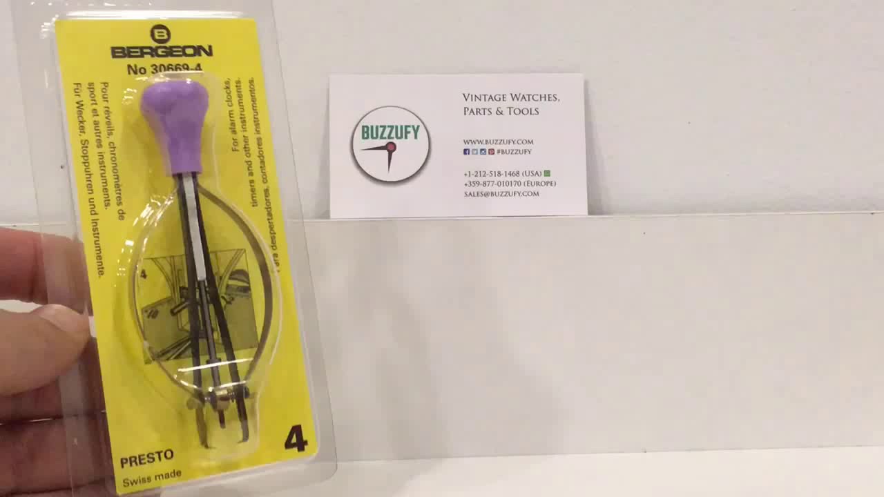Bergeon 30669-4 Presto Alarm Clocks and Timers Hand Remover Swiss Tool