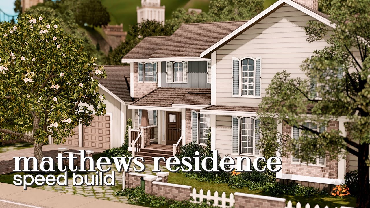 building a new house for my generations family | the sims 3: speed build + cc links