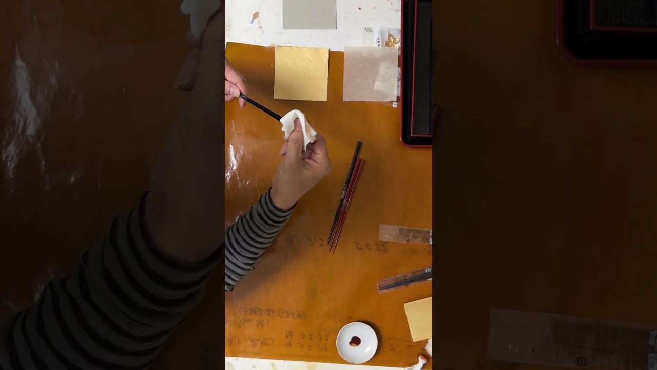 お箸→金箔
