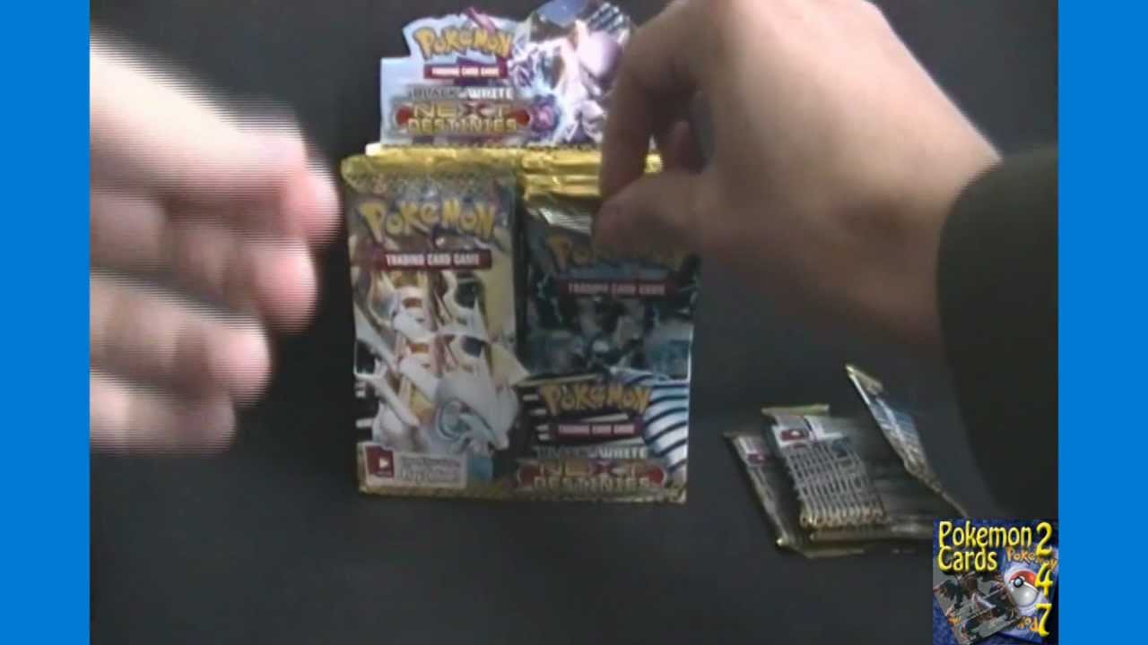 Pokemon Black & White Next Destinies Booster Box Opening of Trading Cards (Box 1 Part 1)