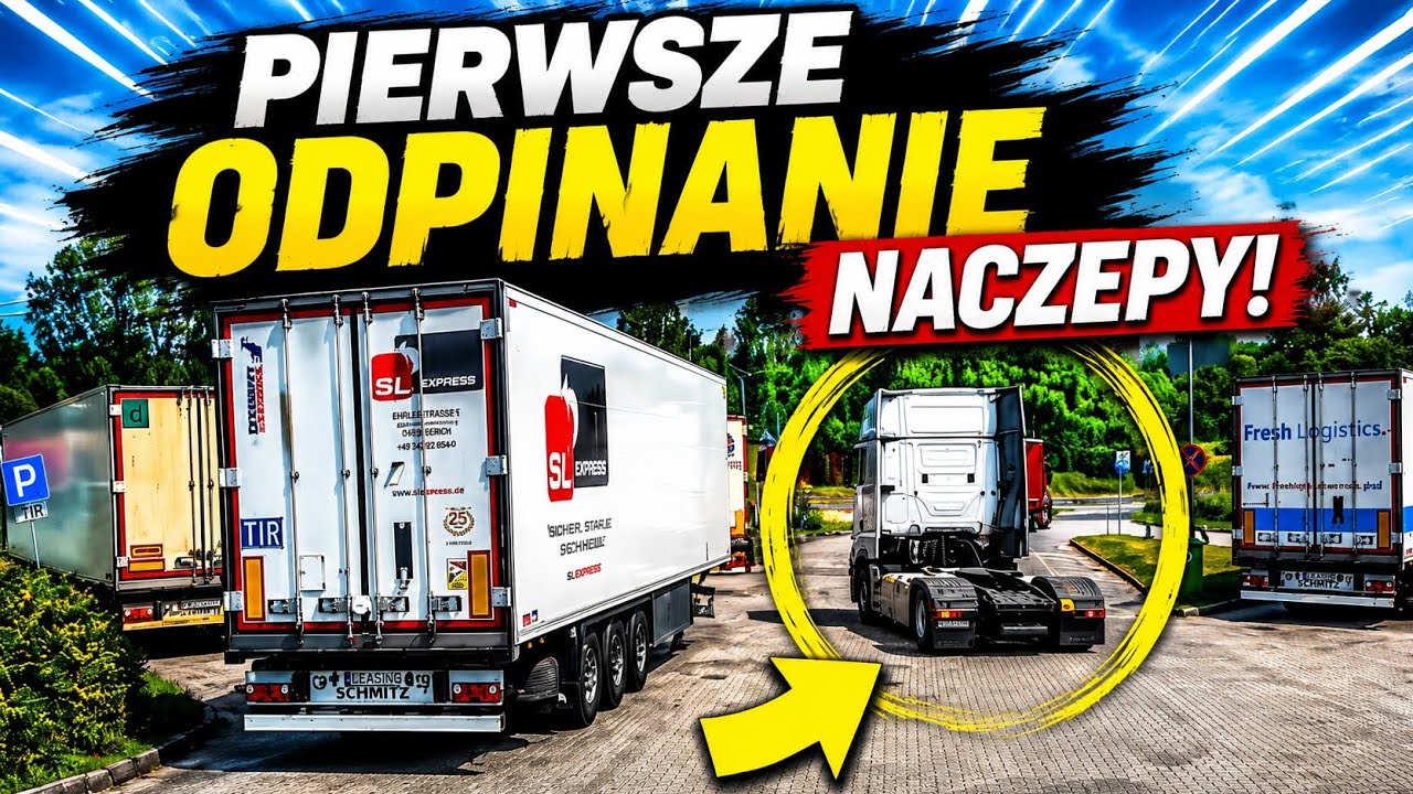 First trailer uncoupling, first swap! A delivery driver's beginnings behind the wheel of a semi-t...