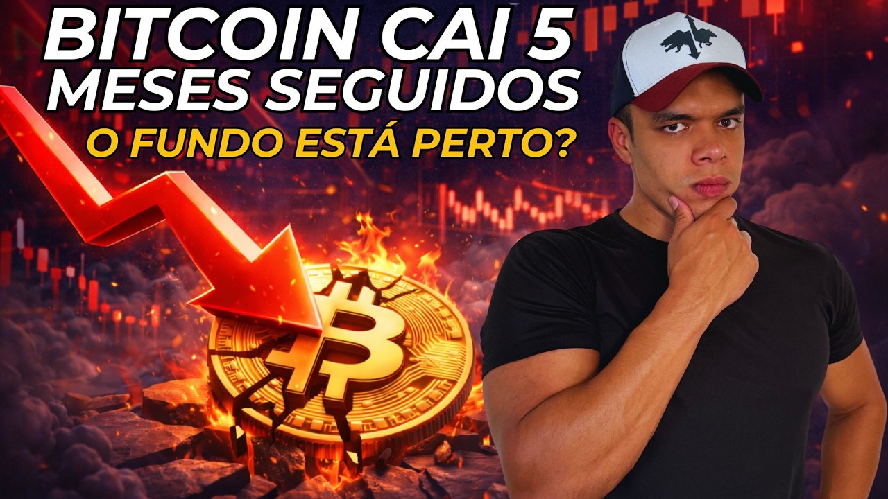 🤯 Bitcoin Cai Há 5 Meses Seguidos 🤔 O Fundo Está Próximo?