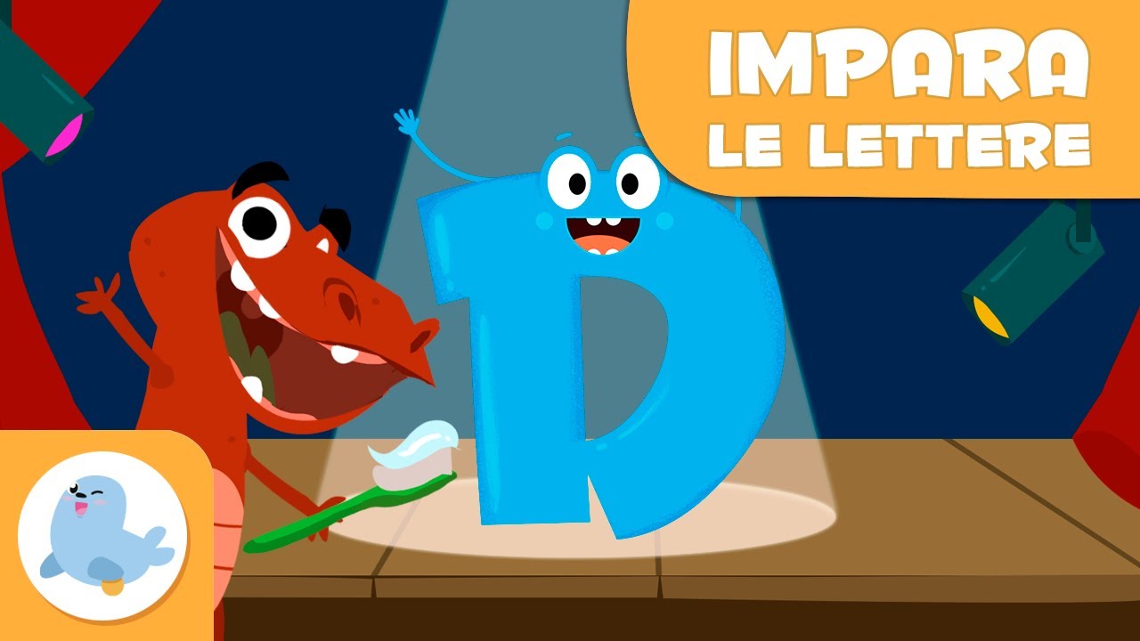 Impara la lettera “D” con il Dinosauro Donato - L'alfabeto