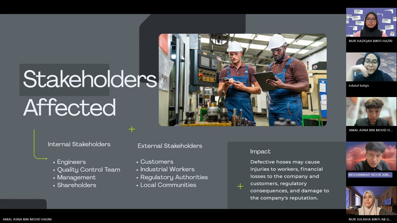 FQB20402 Engineering Ethics - Case Study (XYZ Hose Co.) 