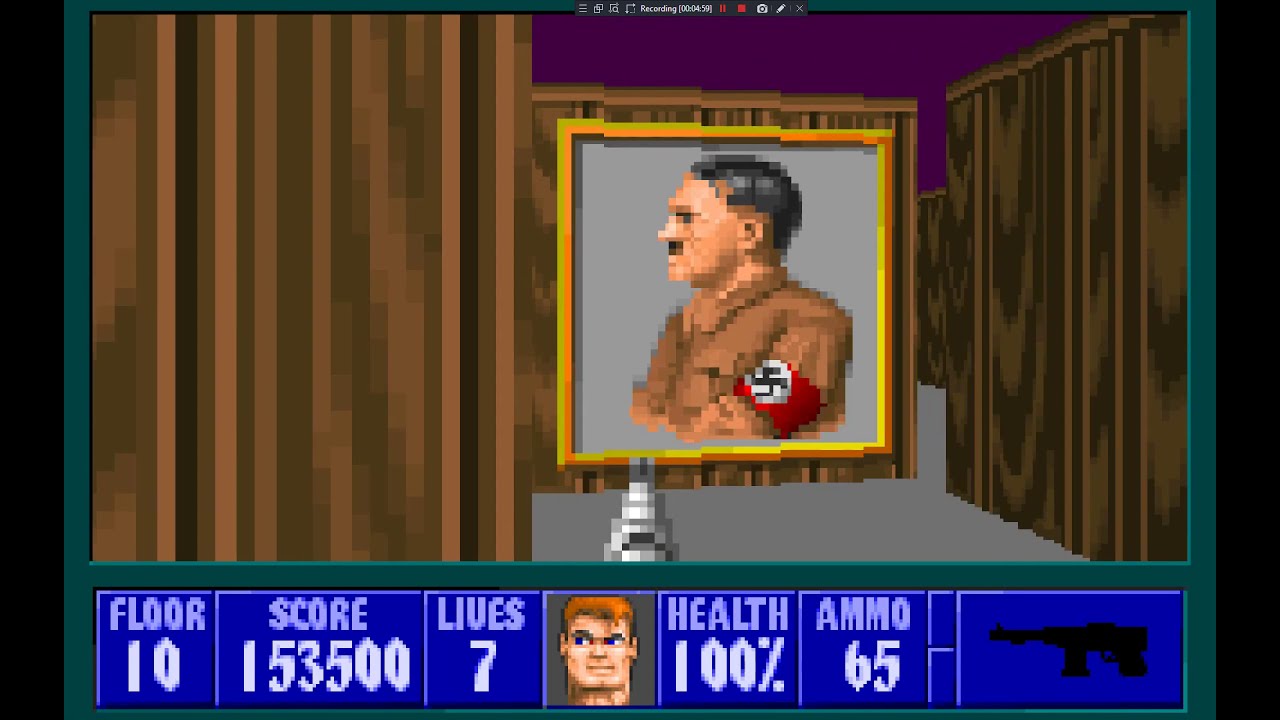 Wolfenstein 3D (E1M10) (100%) (Secret Level)
