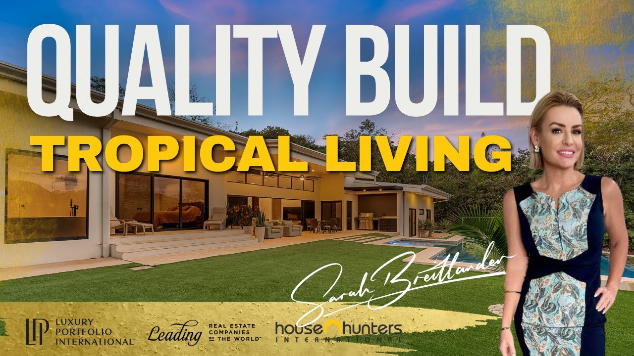 🌊Tropical Living  | Casa Rico Tour| 5-bedroom luxury estate in the heart of Playa Grande, Costa Rica
