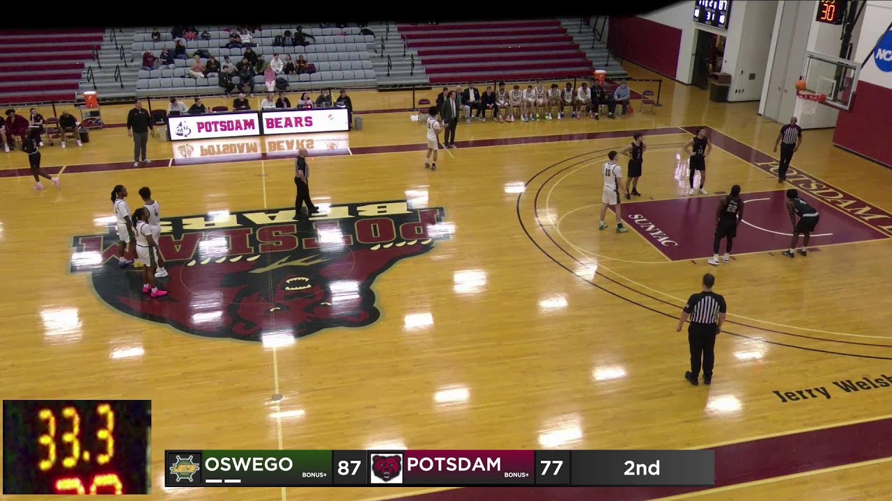 SUNY Potsdam vs Oswego State Men's Varsity Basketball