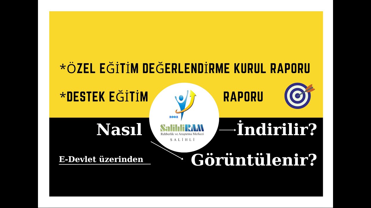 Özel Eğitim Raporu (destek eğitim raporu) Nasıl Görüntülenir ve İndirilir? 2 dakikada KEŞFET