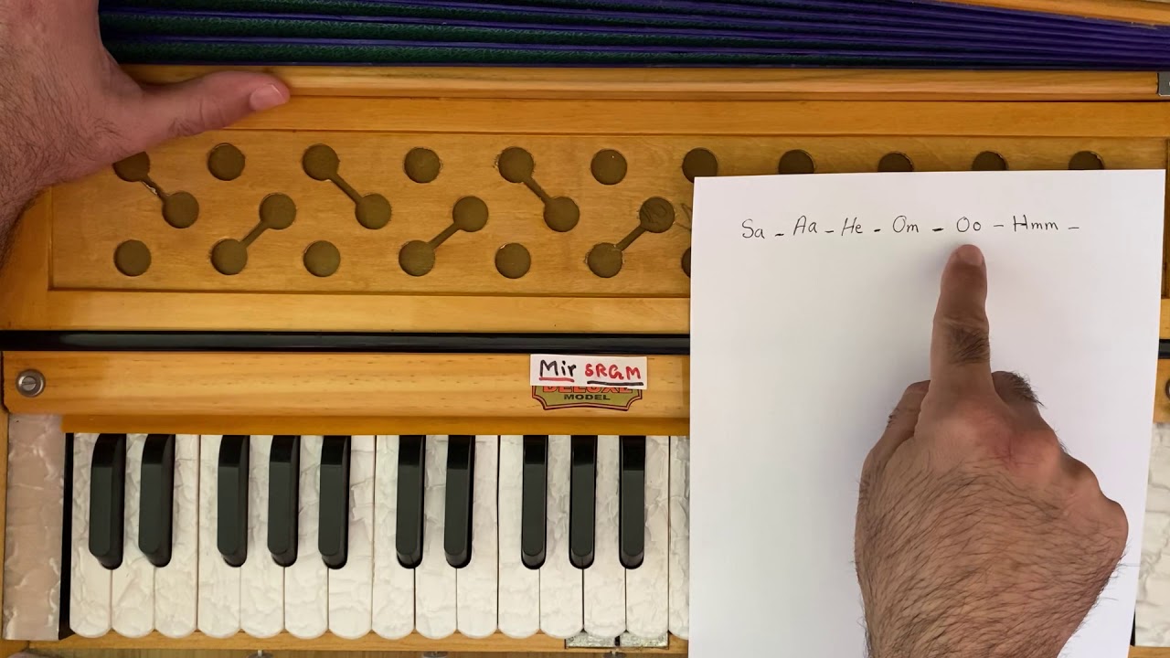 آموزش هارمونیه درس (20) تمرین آواز. Vice practice in Harmonium