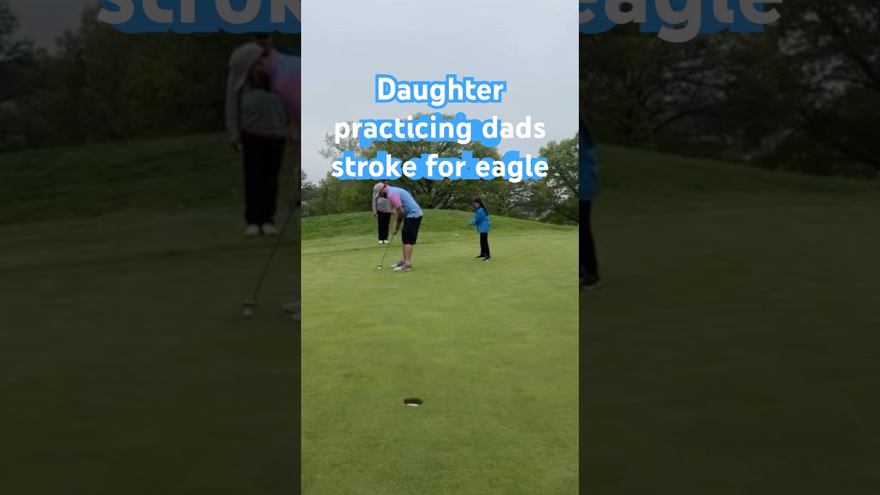 Daddy daughter eagle!!!! #music #wolfersway #golf #father #daughter #golf #shorts