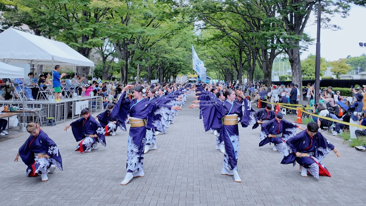 【4K】藍なり｜月詠〜TSUKIYOMI〜（原宿表参道元氣祭 スーパーよさこい 2024/NHK前ストリート)