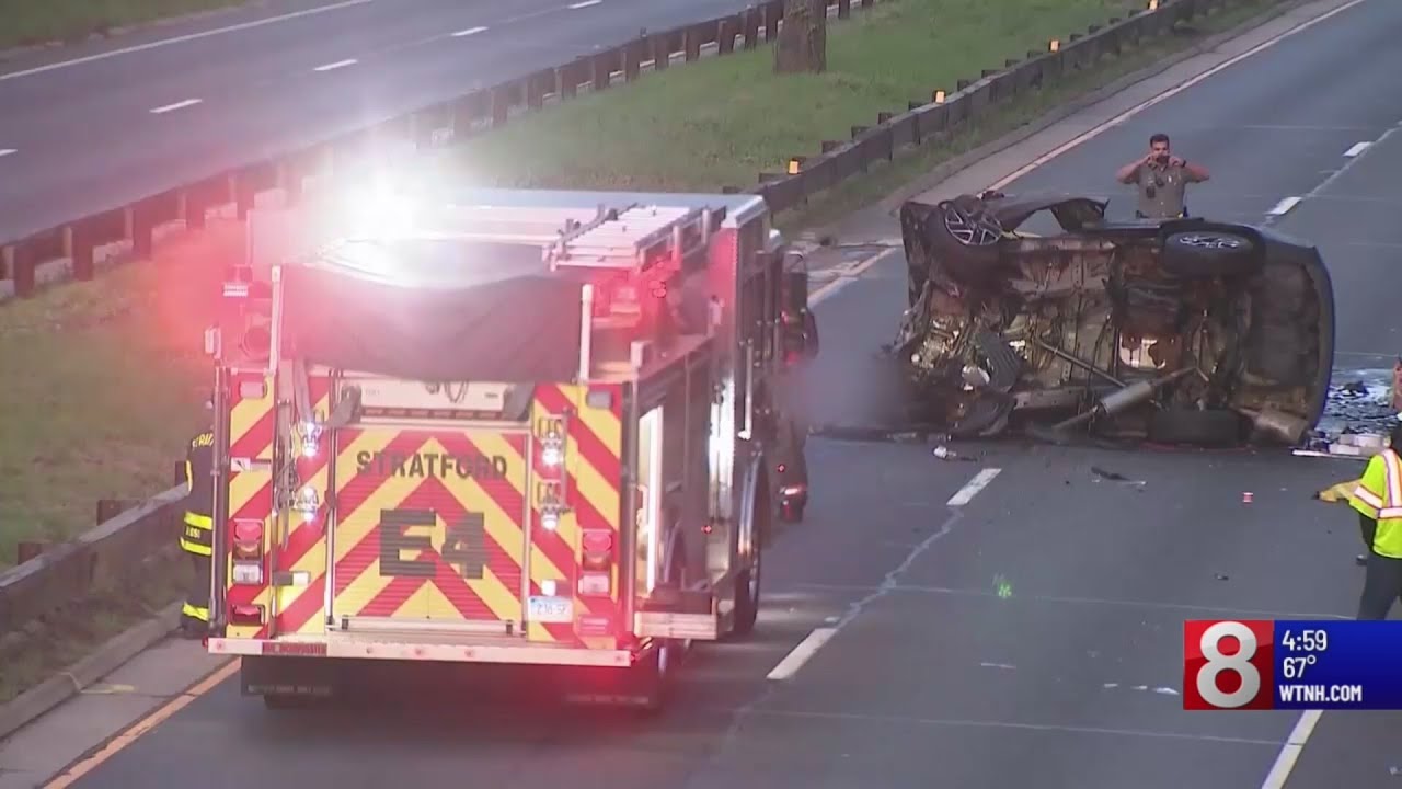 4 dead in wrong-way crash on Route 15 in Stratford