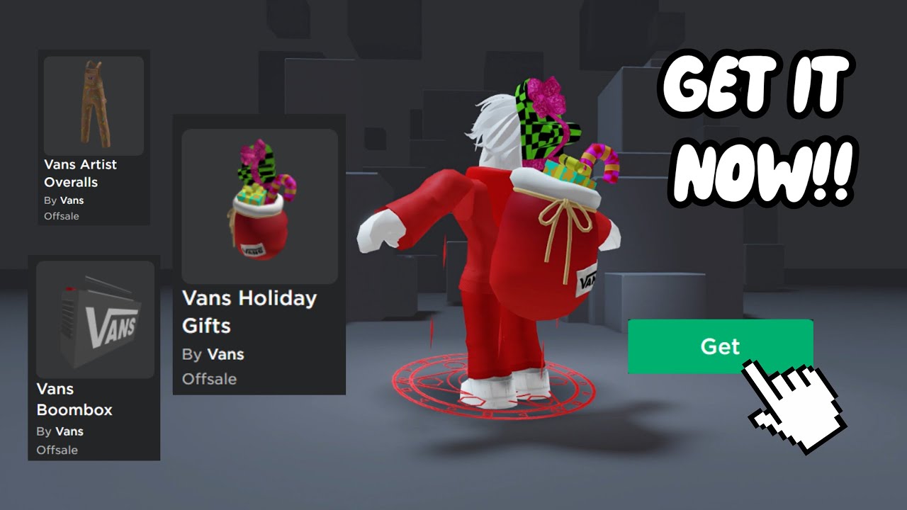 FREE EVENT ITEMS! HOW TO GET Vans Holiday Gifts, Boombox & Artist Overalls! (ROBLOX 🎅 Vans World)