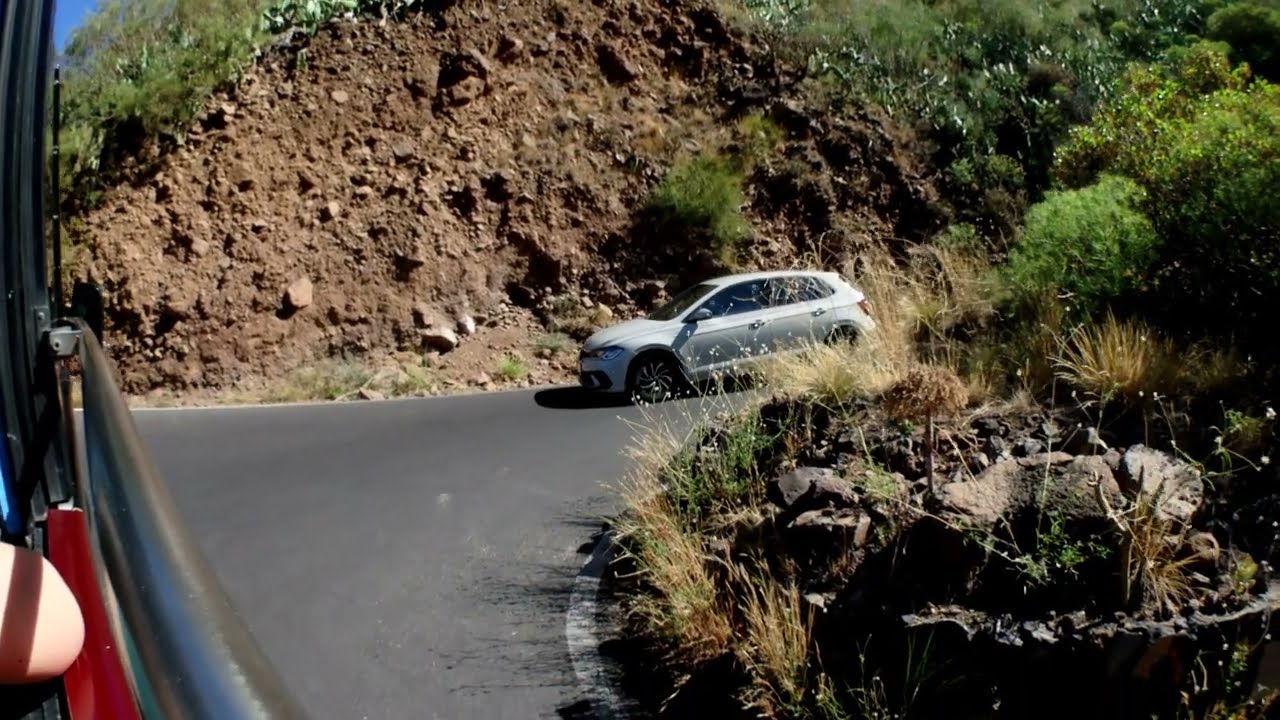 The Road To Masca On Tenerife Via Open Top Tour Bus 10 07 2023