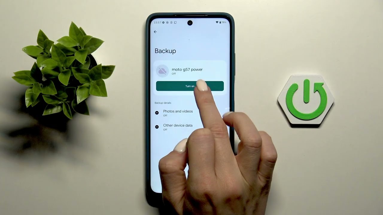 MOTOROLA Moto G57 Power – How to Enable Google Backup