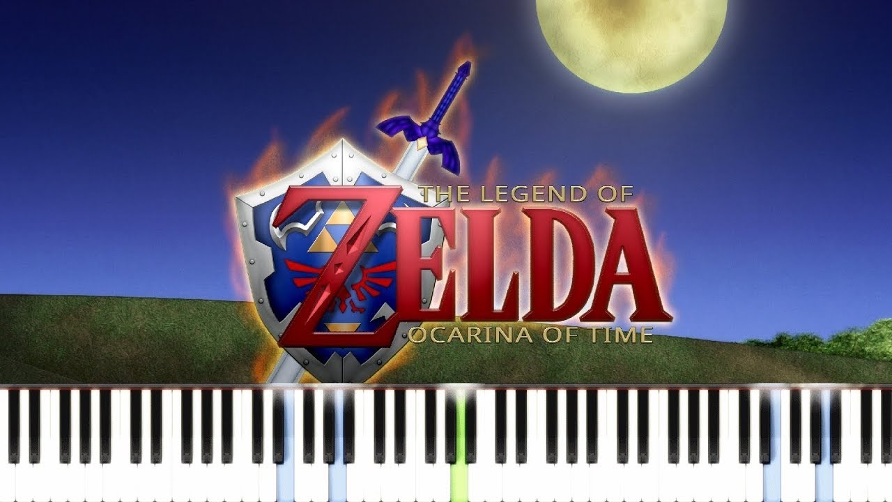 Zelda - Ocarina of Time (N64) - Main Theme [Easy Piano Tutorial] // Synthesia