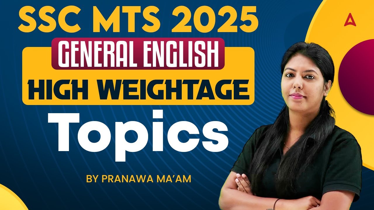 SSC MTS English Weightage 2025 | SSC MTS English Weightage Topic Wise | High Weightage Topics
