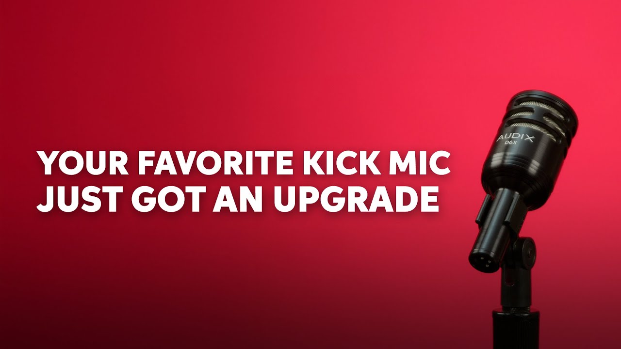 Audix D6 vs. D6X Kick Drum Mic Shootout