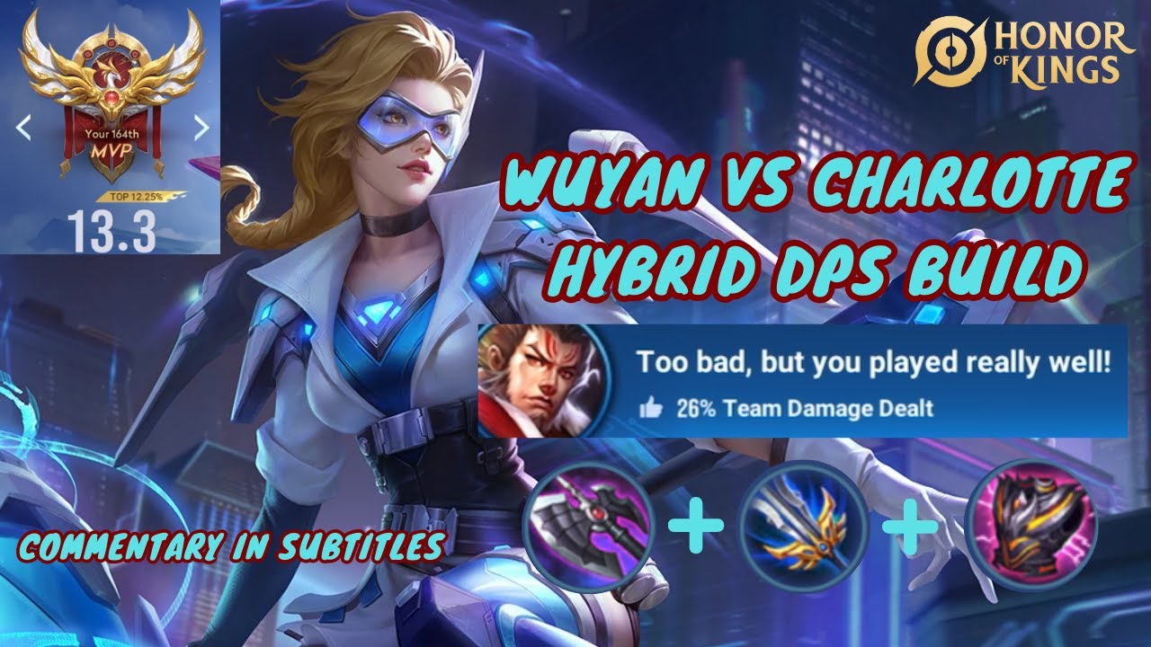 MVP Wuyan VS Charlotte| Delete Enemies with INSANE Hammer Damage | Honor of Kings Clash Lane Wuyan