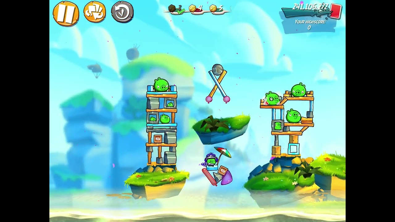 MEBC without Bonus Birds, 8 rm - No Red,Blues,Chuck,Hal - Mighty Eagle Bootcamp, Angry Birds 2