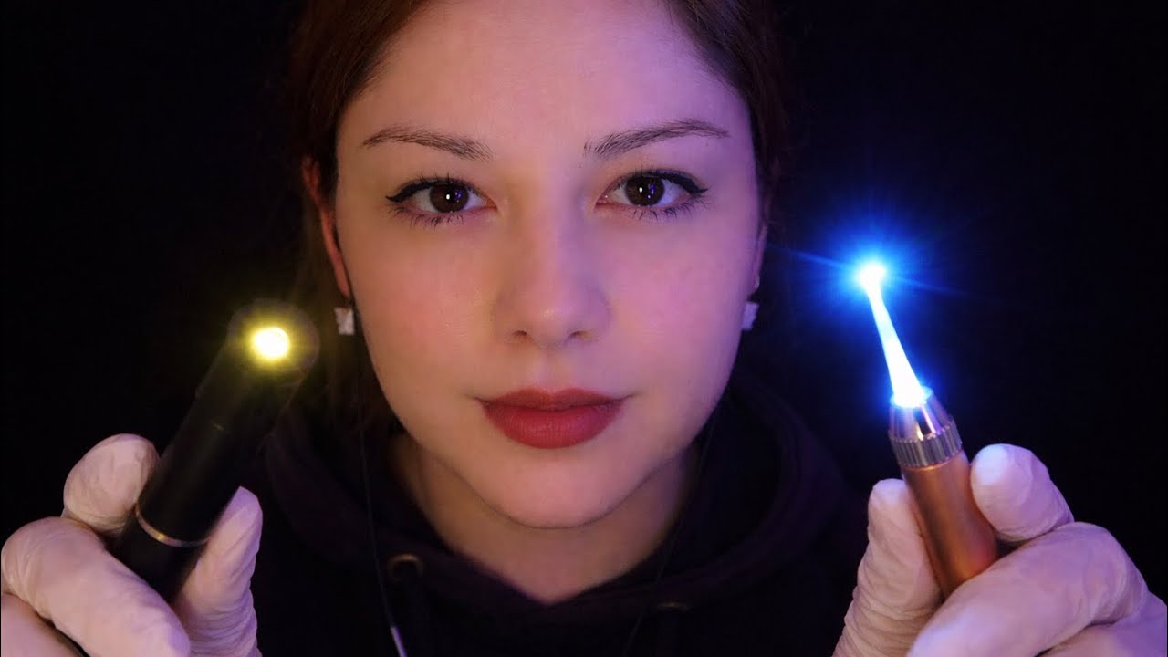 ASMR 3Dio Detailed Medical Ear Cleaning (Otoscope, LED Light & Metal Scraping)