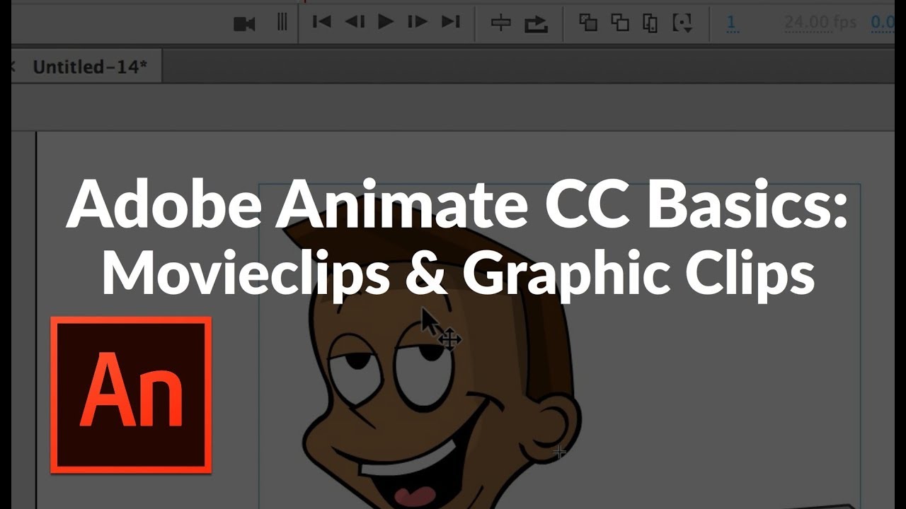 Adobe Animate CC 2018 Basics 3 - Difference Between MovieClips and Graphic Clips