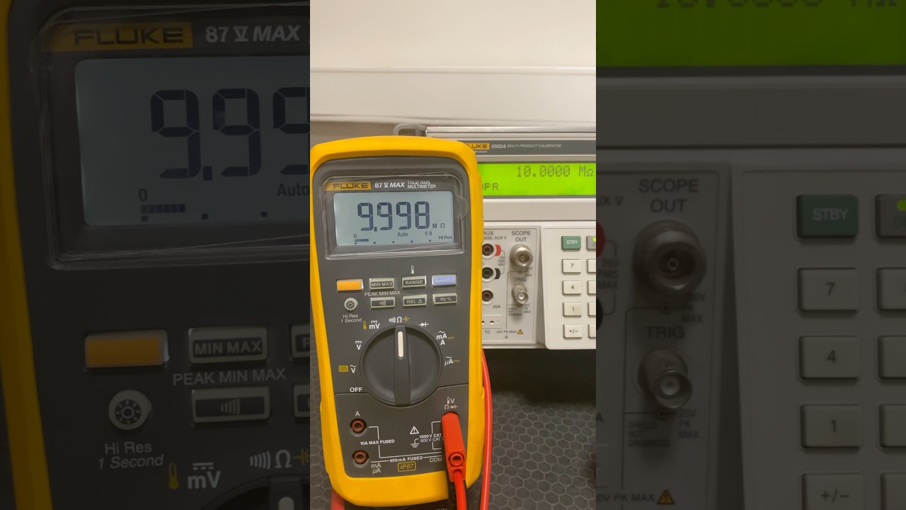 Fluke 87 MAX Resistance Calibration #calibration #fluke #technology #electrical