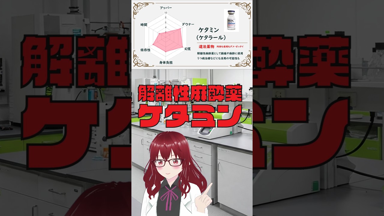 【1分解説】ケタミンの正体 - 魂が体から抜ける？怪しい「ケタペン」の中身とは #shorts