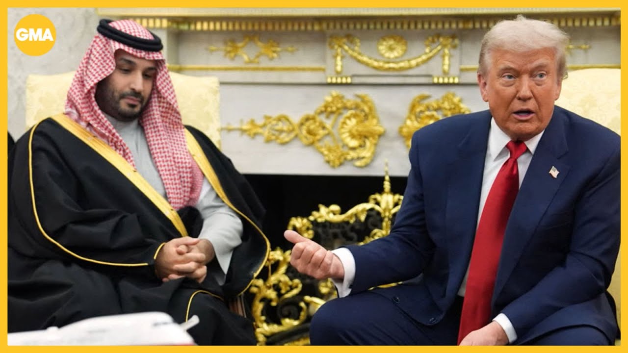 Trump defends Saudi crown prince at White House over journalist&rsquo;s killing